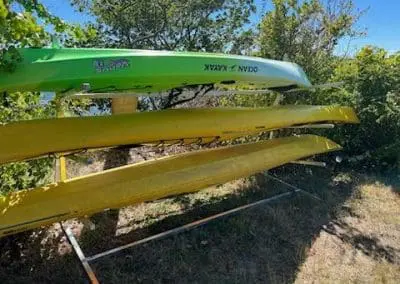 fabricated kayak storage rack